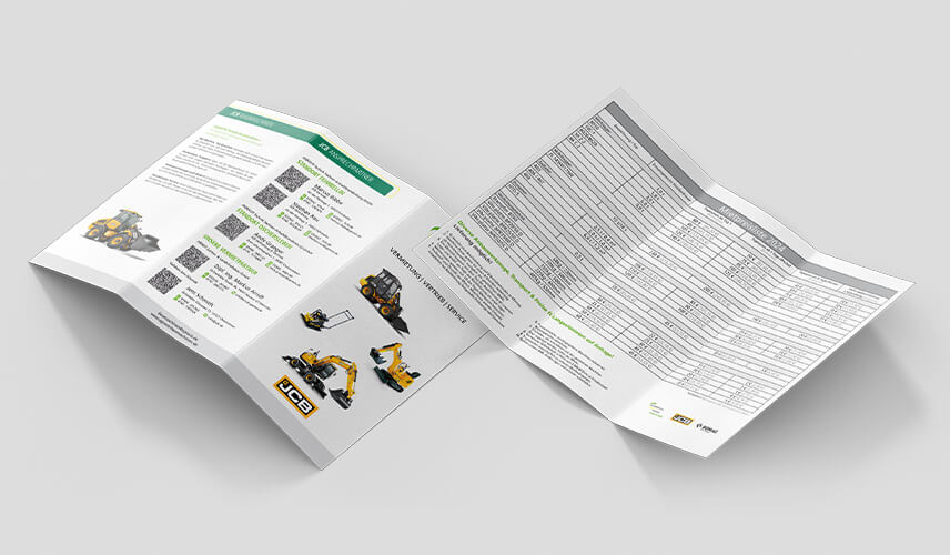 Flyer mit Produktinformationen – verständlich aufbereitete Inhalte