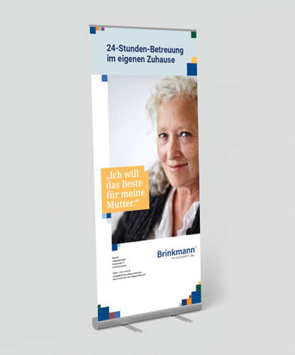 Rollup zur Pflegevermittlung – klare Kommunikation von Leistungen