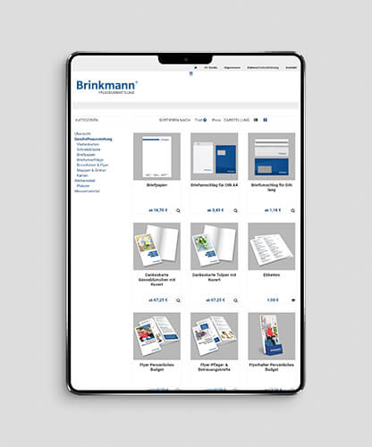 Benutzeroberfläche der Pflegevermittlung – klare Navigation und Struktur